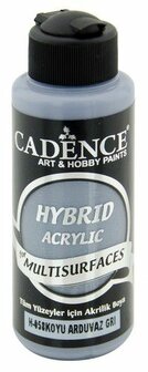 Cadence Hybride acrylverf (semi mat) Donker leigrijs  120 ml