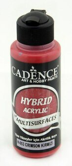 Cadence Hybride acrylverf (semi mat) Crimson Rood   120 ml