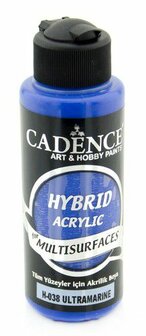Cadence Hybride acrylverf (semi mat) Ultramarijn Blauw 120 ml