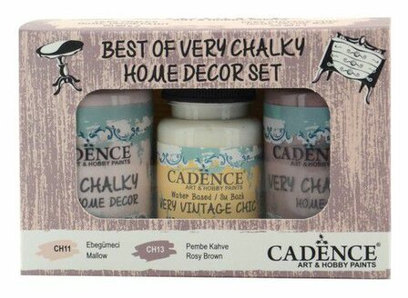 Cadence Very Chalky Home Decor set Mallow - Rosy brown 90+90+50 ml 