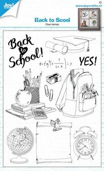 Joy! Crafts Clearstempel - Back to school 6410/0528 A6