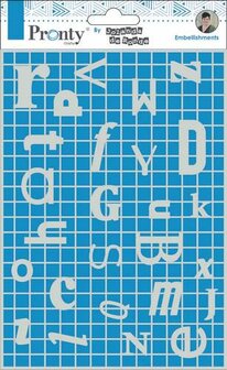Pronty Chipboard Letters Frame A5 by Jolanda