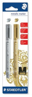 Metallic marker - blister goud en zilver