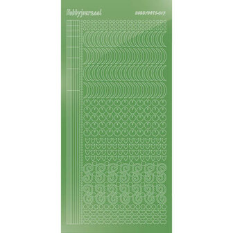 Hobbydots sticker - Mirror Lime