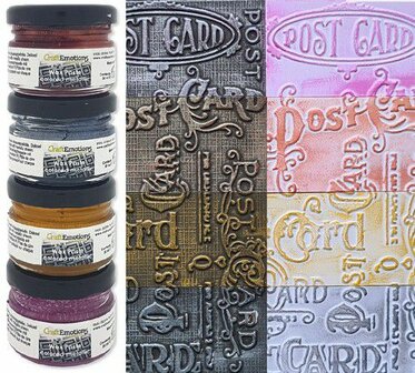 CraftEmotions Wax Paste Colored metallic 2 4x20 ml 