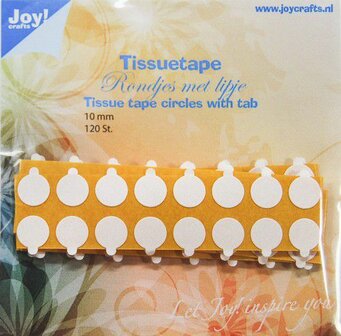 Joy! Crafts Tissuetape-rondjes met treklipje 6500/0104
