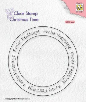 Nellies Choice Clearstempel - Christmas time Tekst (DE) CT041 