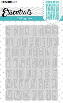 Studio Light Embossing Die Cut Stencil Alphabet Essentials nr.357 