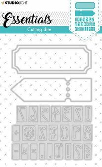 Studio Light Embossing Die Cut Stencil Nummers Essentials nr.360 