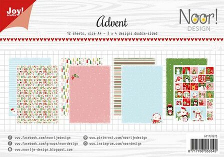 Joy! Crafts Papierset - Noor - Design Advent 6011/0673 A4 