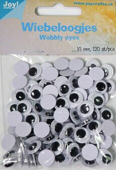 Joy! Crafts Wiebeloogjes rond 10mm - 120st 6300/0643