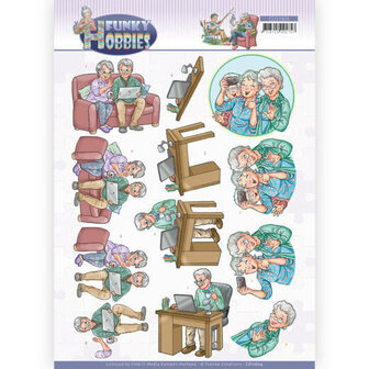 3D cutting sheet - Yvonne Creations - Funky Hobbies - Selfie