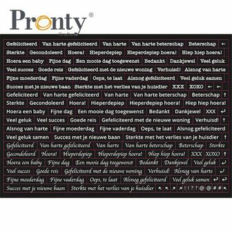 Pronty Stickers A5 Quote black 491.100.011