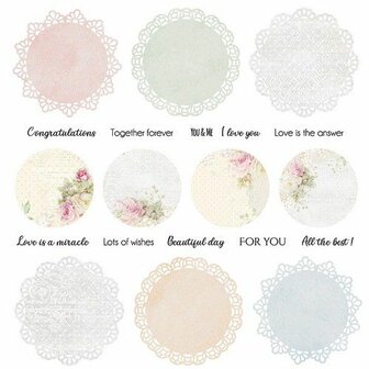 Craft&amp;You Flower Romance sheet elements to cut out 12x12 