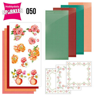 Sparkles Set 50 -&nbsp;&nbsp;Jeanine&#039;s Art - Orange Flowers