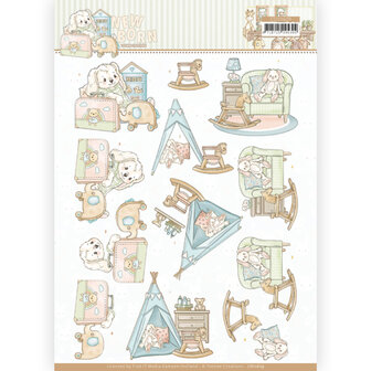 3D cutting sheet - Yvonne Creations - Newborn - Baby Rocking Horse