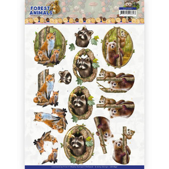 3D cutting sheet - Amy Design  Forest Animals - Fox