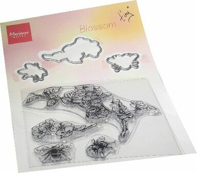 Marianne Design Clear Stamp &amp; die set Tiny&lsquo;s Bloesem TC0881 