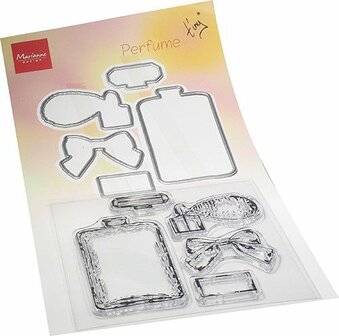 Marianne Design Clear Stamp &amp; die set Tiny&lsquo;s Parfum TC0882 