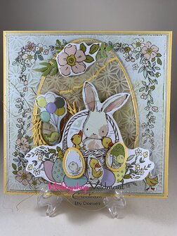 Craft&amp;You Hopping Bunnies Small Paper Pad 6x6 36 vel 