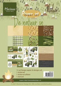 Marianne Design Paper pad De natuur in By Marleen PK9176 A5