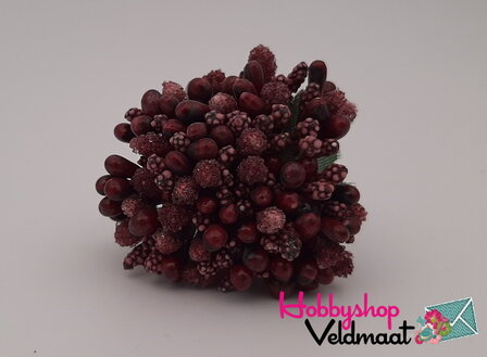 Hobbyshop Veldmaat Bloemen Bordeaux 1 bosje