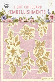 Piatek13 - Chipboard embellishments Stitched with love 01 