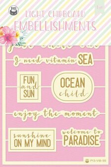 Piatek13 - Chipboard embellishments Summer vibes 08 (ENG) 