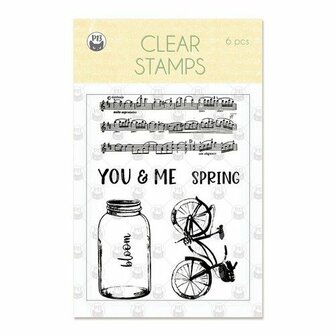 Piatek13 - Clear stamp set The Four Seasons Spring A7