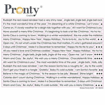 Pronty Stickers A5 Chistmas tekst (ENG) 