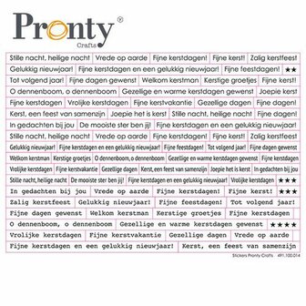 Pronty Stickers A5 Kerst tekst 