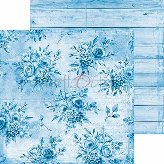 Craft OClock Paper Collection Set 20,3x20,3cm Basic 12 - Blue Mood