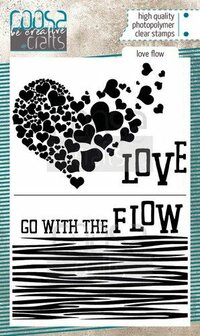 COOSA Crafts clearstamps A6 - Love Flow