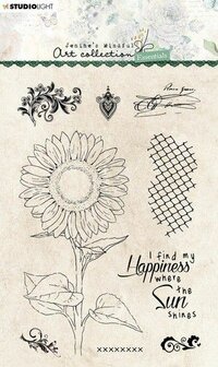 Studio Light Clear Stamp Jenine&lsquo;s Essentials Sunflower nr.66 JMA-ES-STAMP66 A6