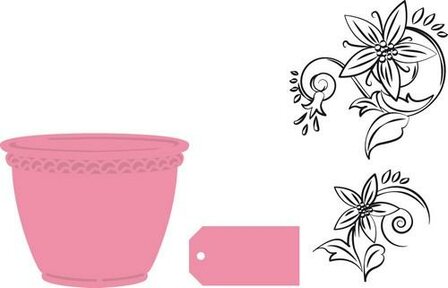 Marianne Design collectable flowerpot COL1345