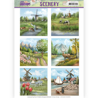Die Cut Topper - Scenery - Amy Design - spring landscapes 1