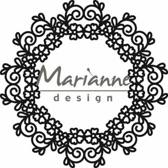 Marianne Design Craftable Floral Doily CR1470
