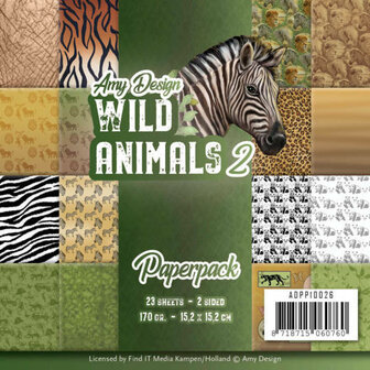 Amy Design paperpack Wild animals 2