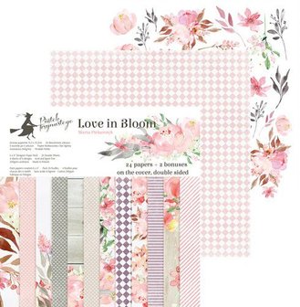 Piatek13 - Paper pad Love in Bloom  30.5 x 30.5 cm