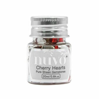 Nuvo Gemstones (ass. sizes) - cherry hearts 