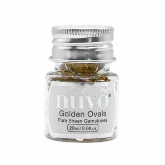 Nuvo Gemstones (ass. sizes) - golden ovals 