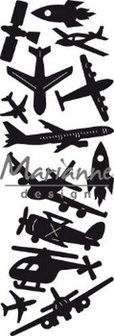 Marianne D Craftable Punch die - Aviation - luchtvaart CR1471 