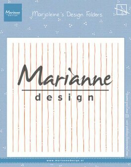 Marianne Design Embossing folder Marjoleine&lsquo;s stripes DF3456 
