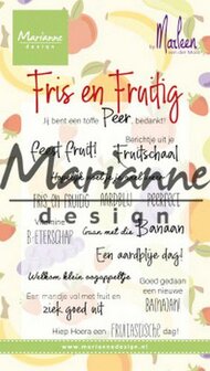 Marianne Design Clear Stamps Marleen&lsquo;s Fris &amp; Fruitig (NL) CS1030