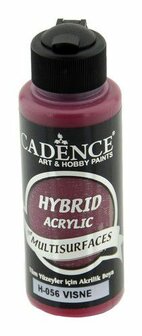 Cadence Hybride acrylverf (semi mat) Kers 120 ml
