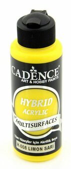 Cadence Hybride acrylverf (semi mat) Citroen geel 120 ml