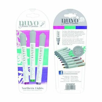 Nuvo glitter markers - northern lights 