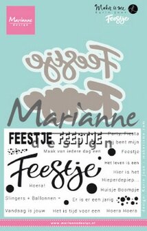 Marianne Design Stempel en die Karin&lsquo;s Feestje (NL) KJ1728