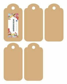 Dutch Doobadoo MDF labels 5x 