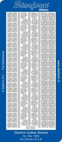 Starform Stickers Borders / Corners 2 - Gold